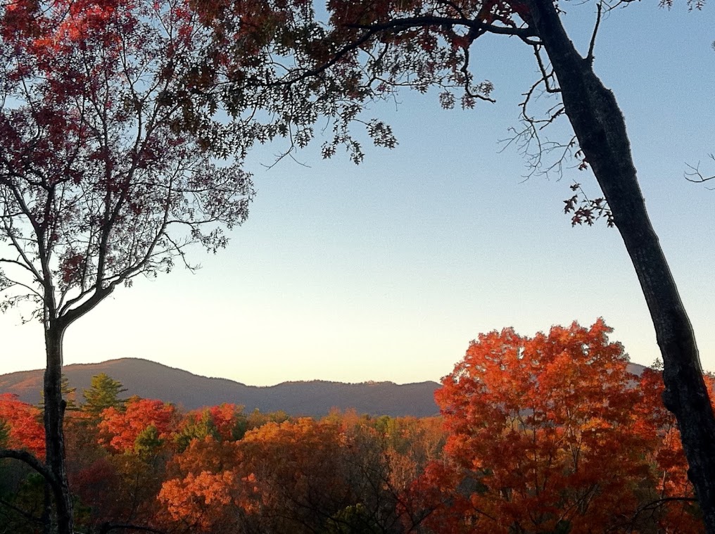 Perfect fall day in the Blue Ridge Mountains 